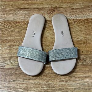 TKEES Women's Sandals - Shimmering Silver
